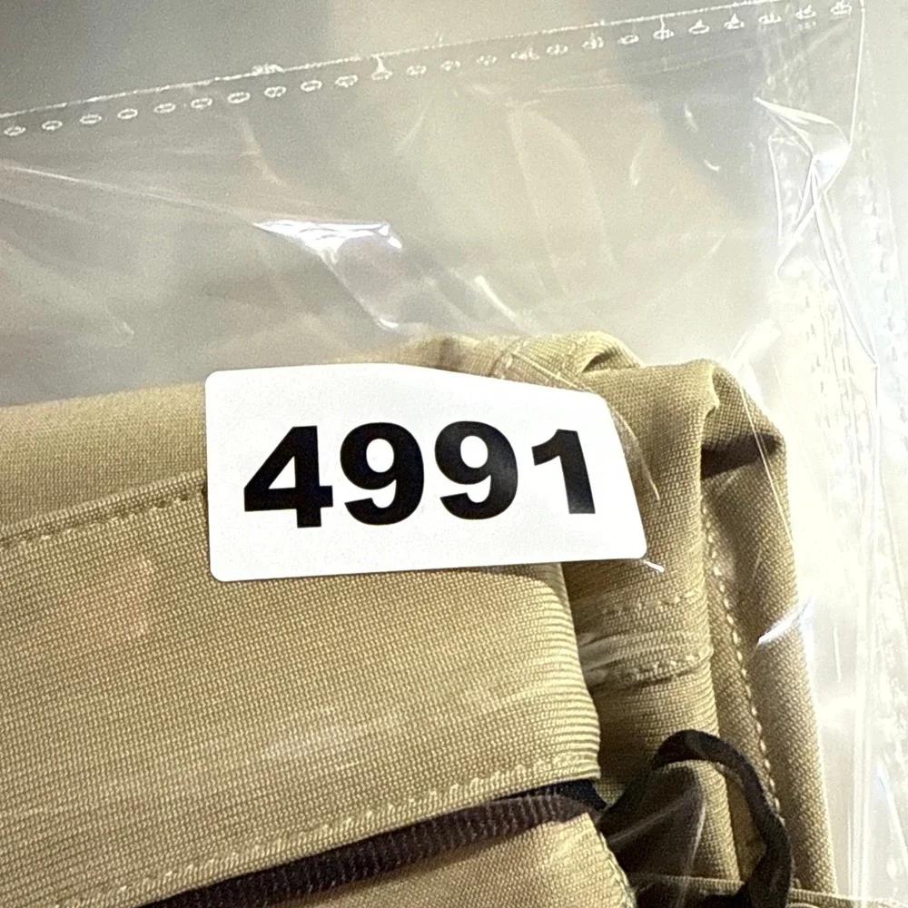 Lululemon Commission Pants Men 34 (Fits 33x30) Tan Khaki Golf Chino Stretch